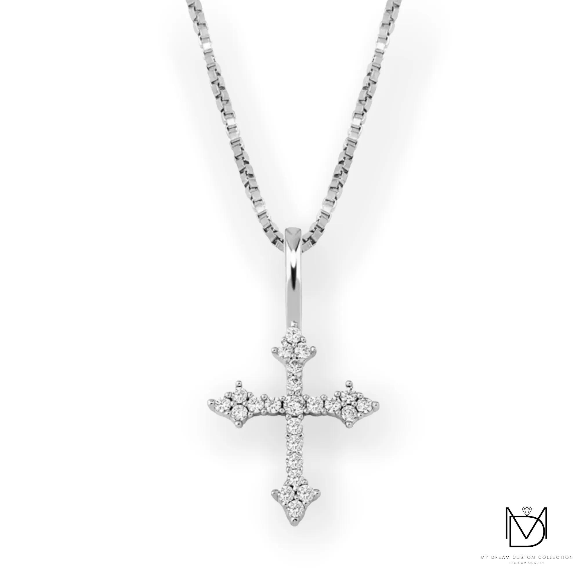 “Don’t Cross Me” Tiny Cross Pendant: Edgy Elegance