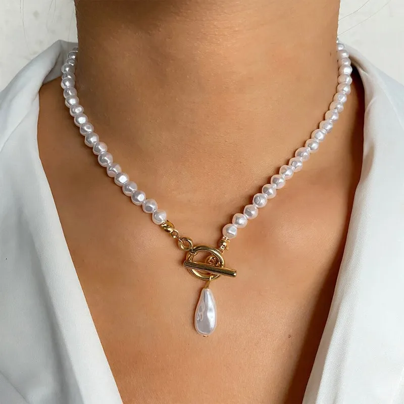 Edgy Thick Chain Layered with Multi-Style Pendant Necklaces
