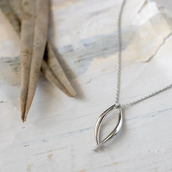 Entwine Twine Twist Link Necklace 90230RP