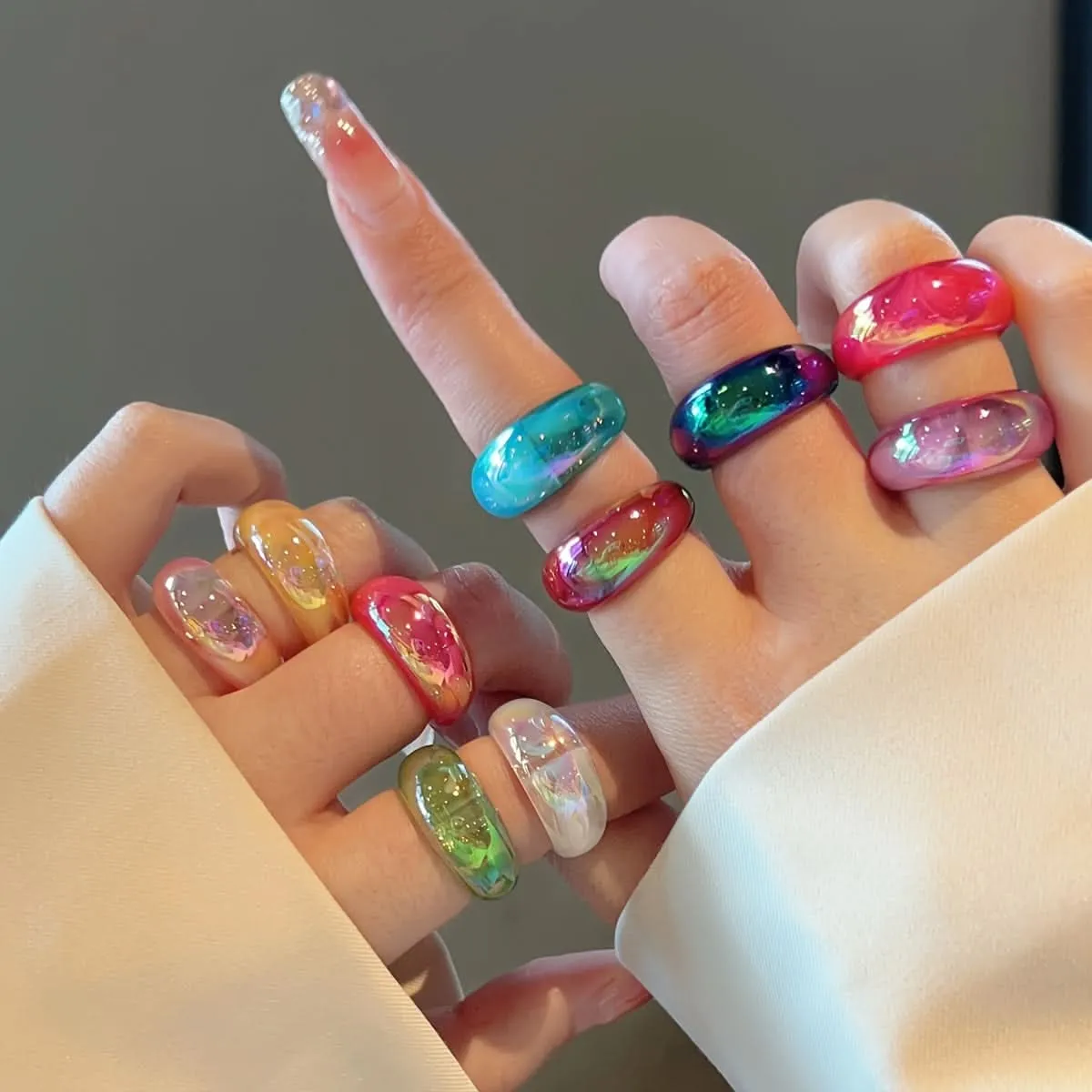 Eye-Catching Vintage Style Ring Set (Set of 6 pcs.)
