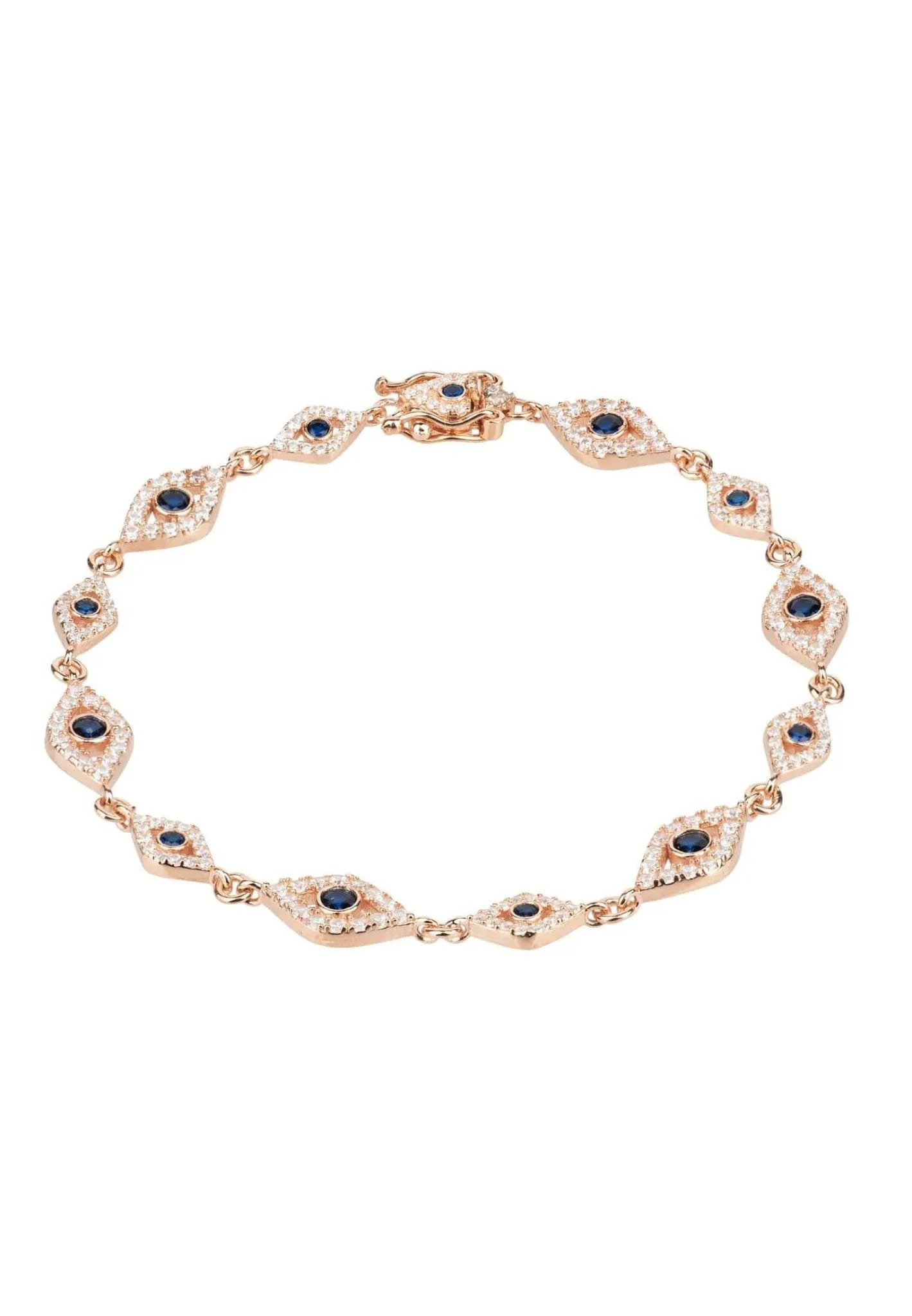 Eye Sparkling Tennis Bracelet Rosegold