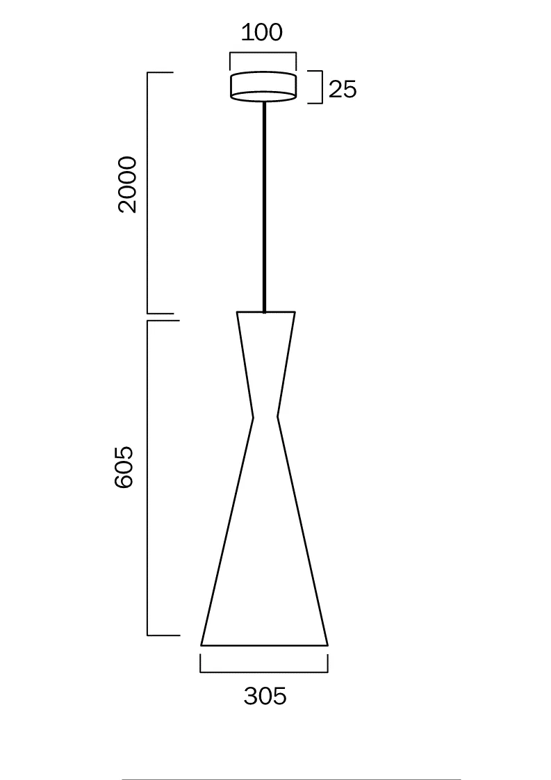 Flero 30 Pendant Brushed Bronze