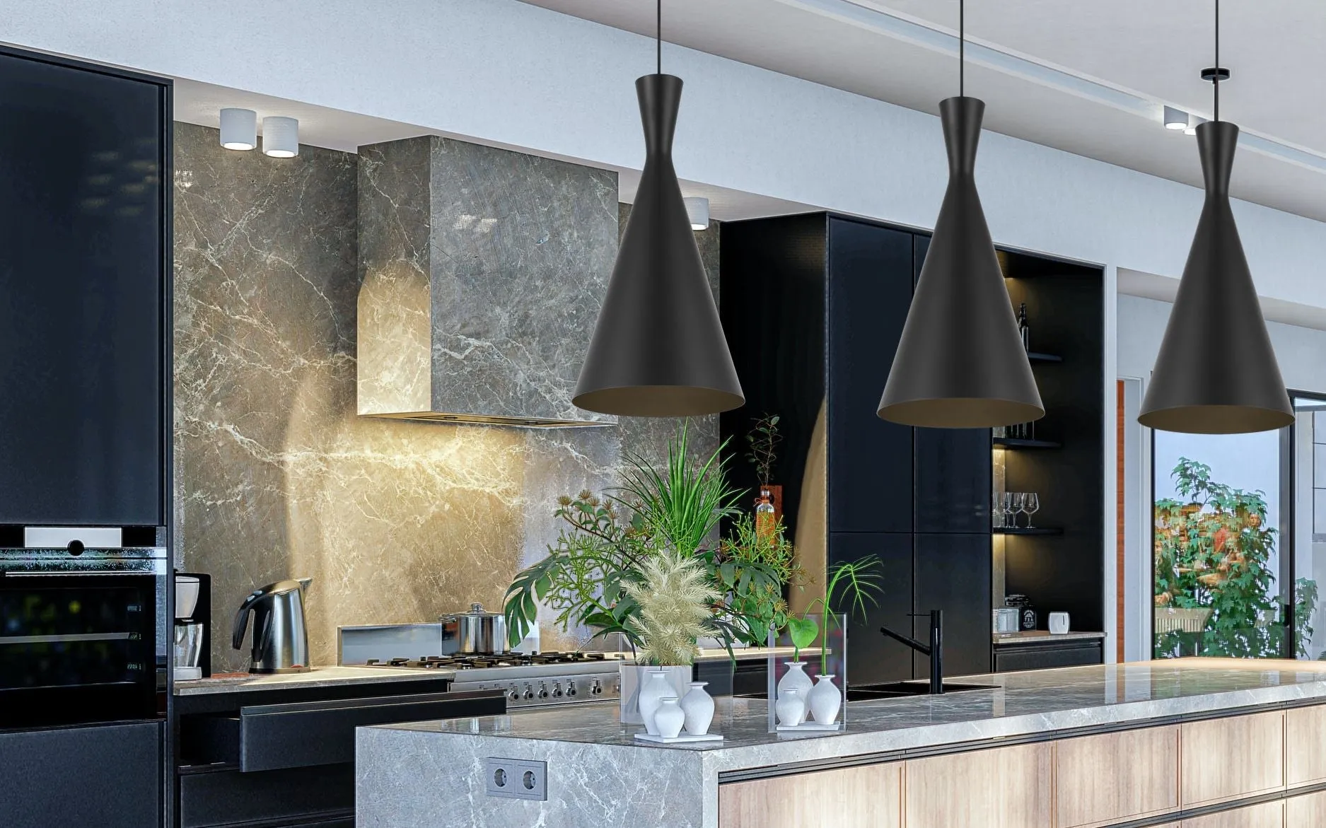 Flero 30 Pendant Brushed Bronze