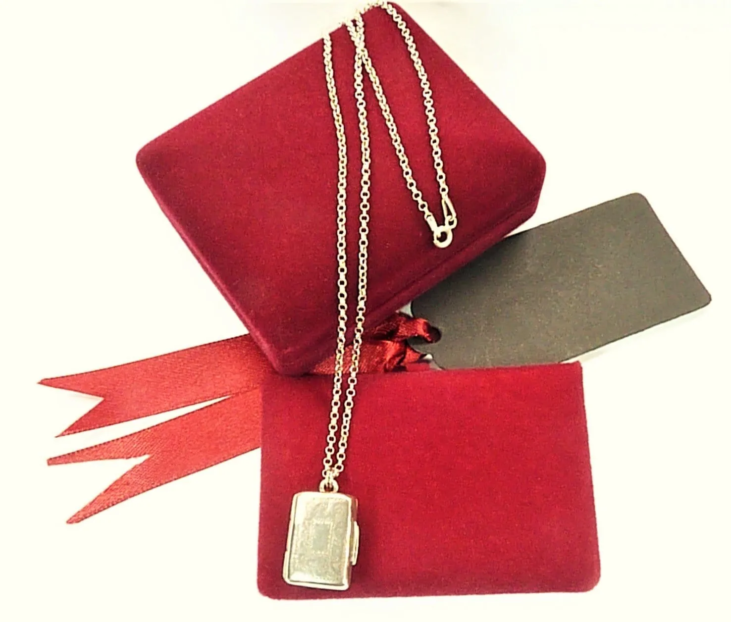 Georgian Sterling Silver Vinaigrette Pendant On 18 Inch Necklace 1838