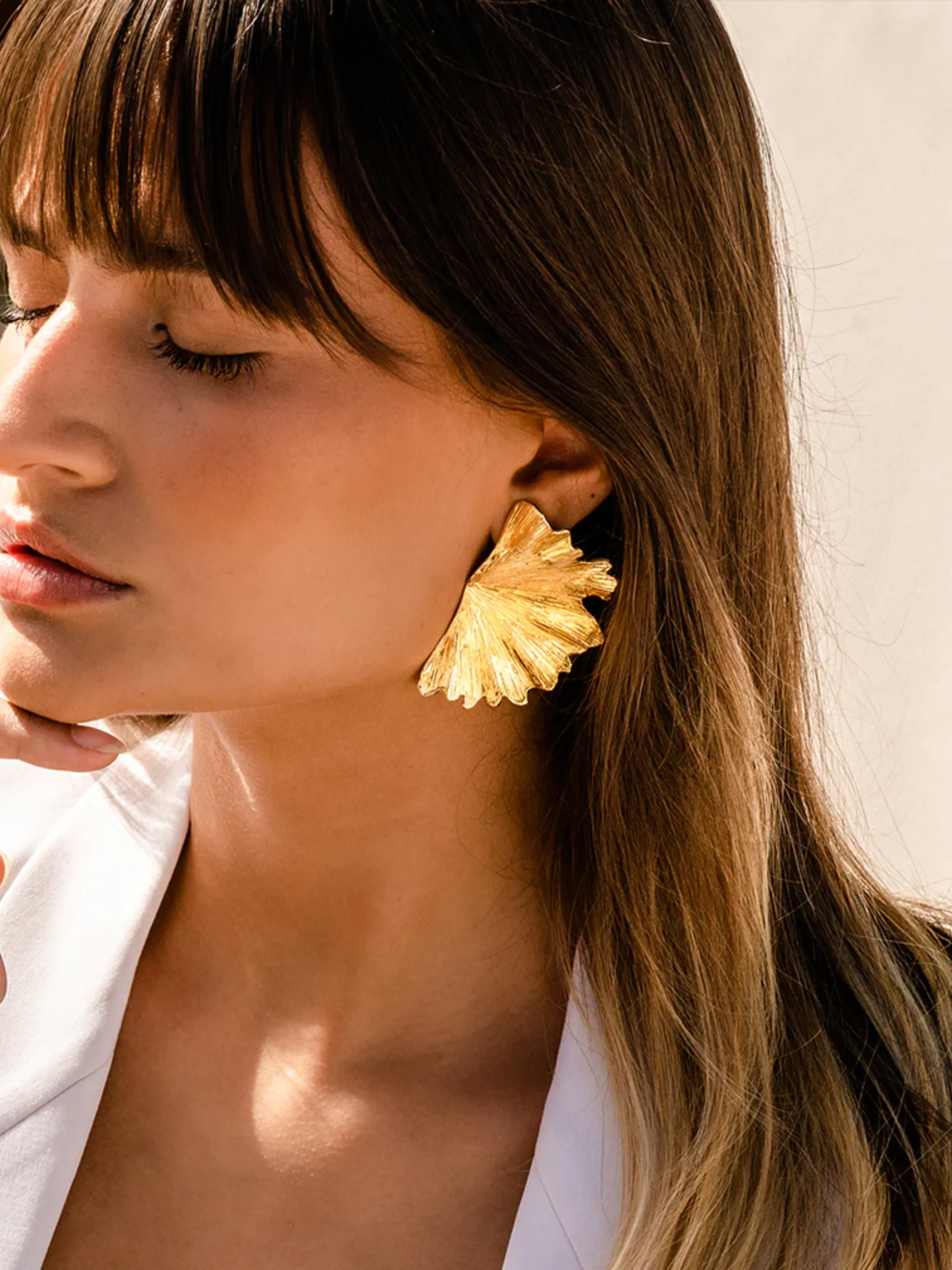 Ginko Leaf Earrings