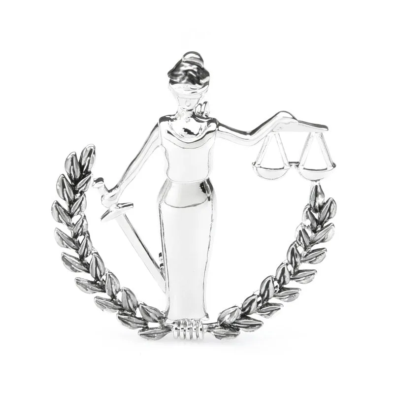 Gold Color Libra Constellation Brooches Women Metal Party Banquet Brooch