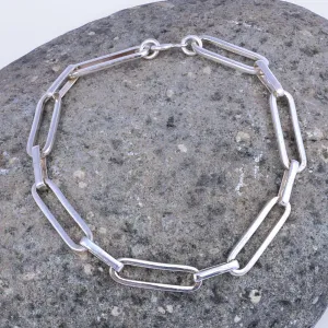 High-Polished Minimalist Sterling Silver Chain Bracelet - Minimalist Pride | NOVICA