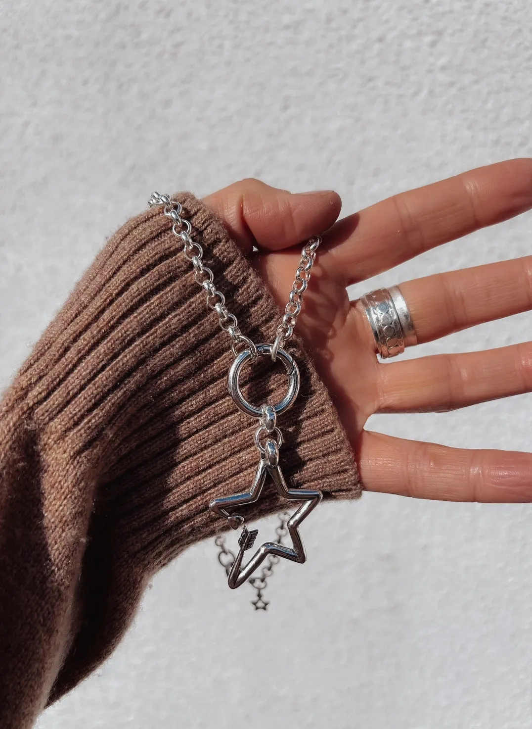Hollow Star Statement Necklace