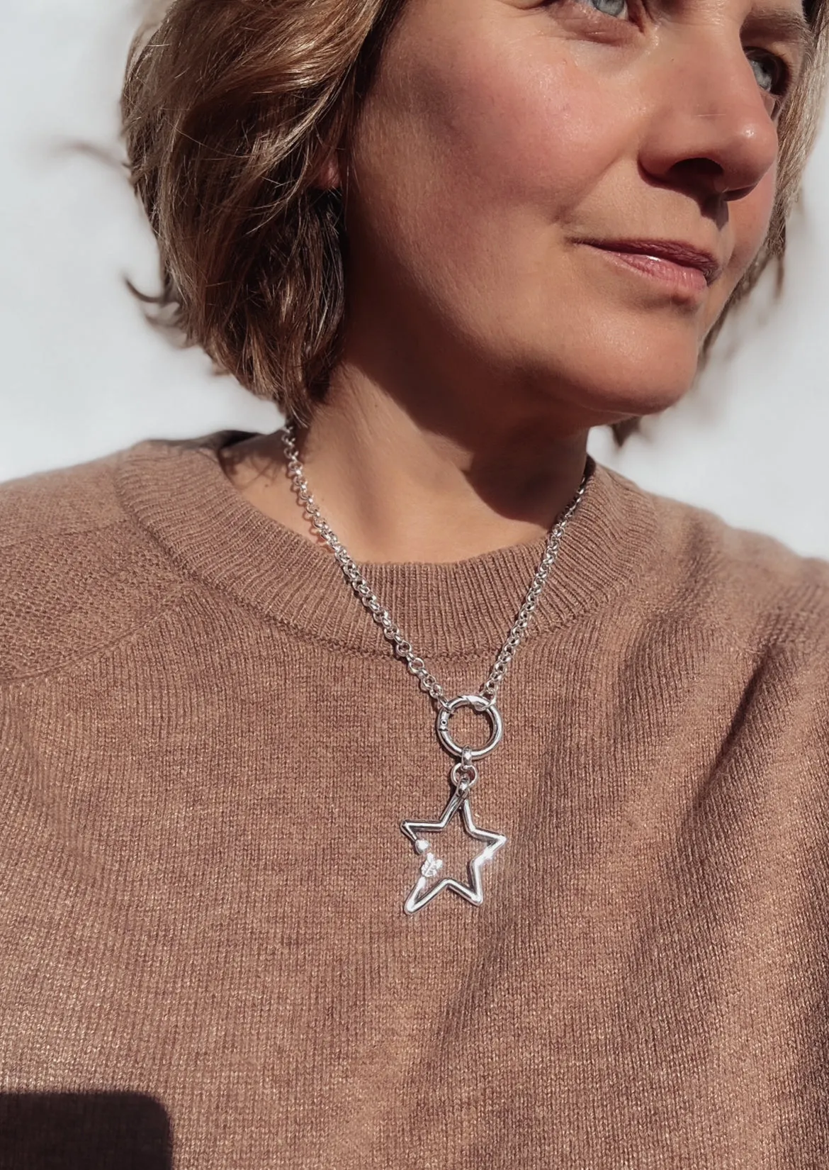Hollow Star Statement Necklace