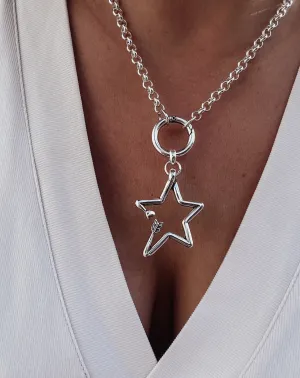 Hollow Star Statement Necklace