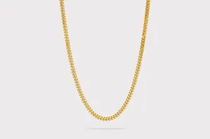 IX Curb Gold Plated Necklace