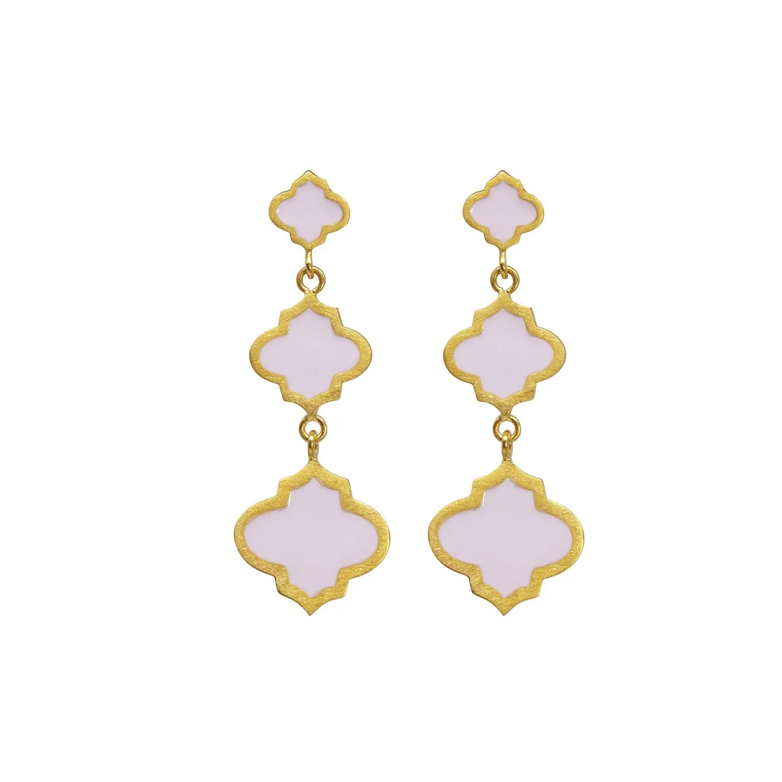 Jaali Earrings Silver Navy