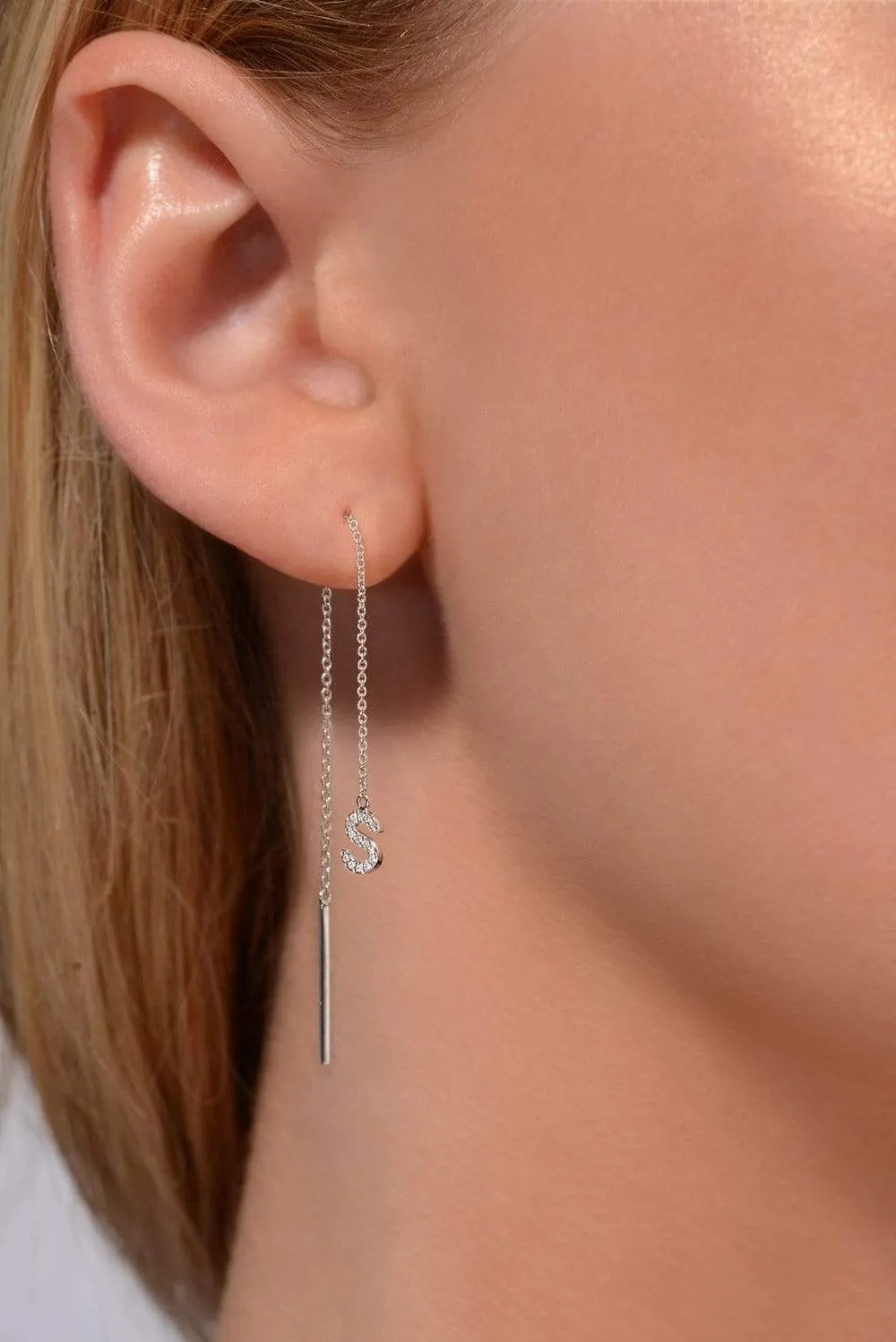 Joujou Diamond Initial Dangling Drop