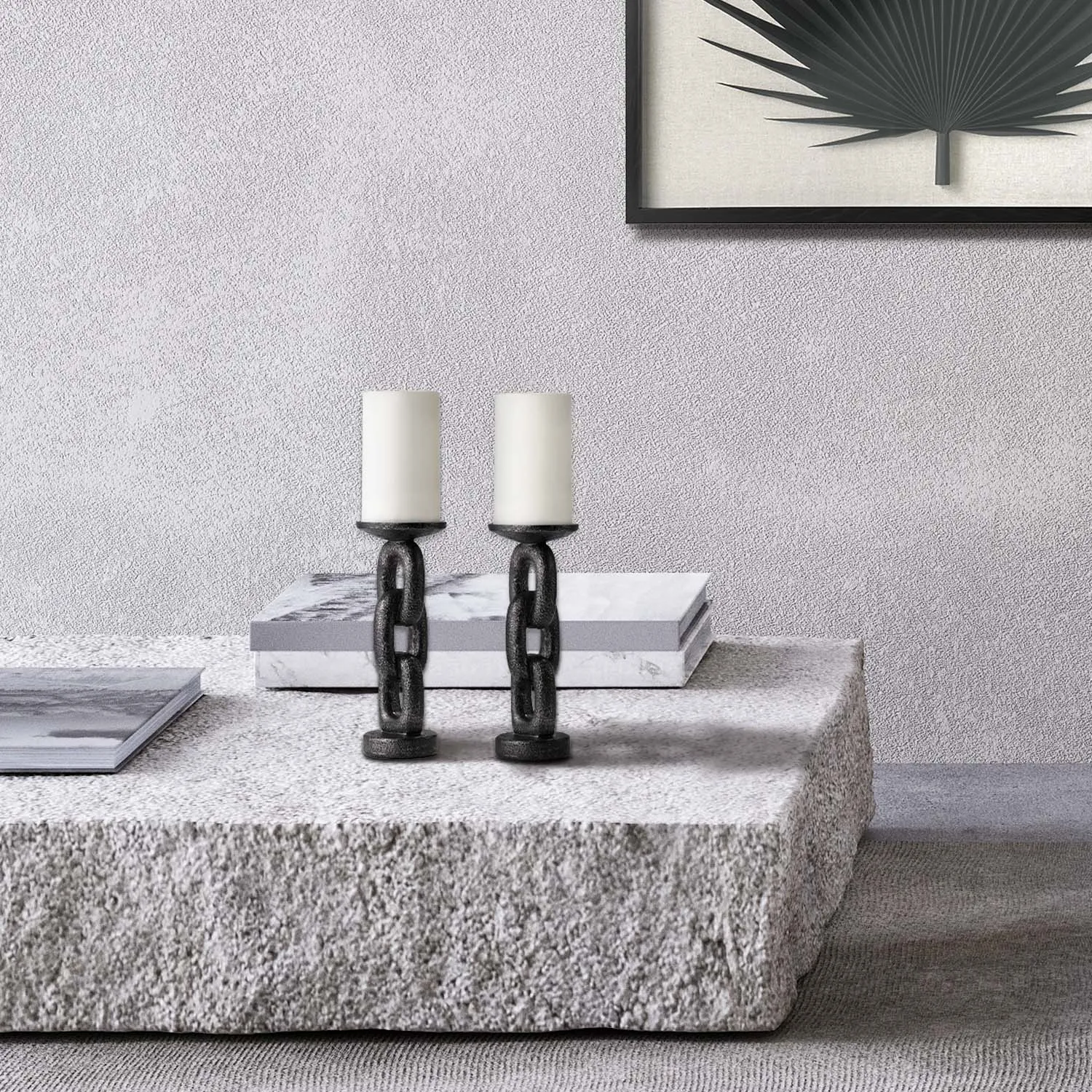 Linked Luminaires 2-Piece Table Top Candle Holders