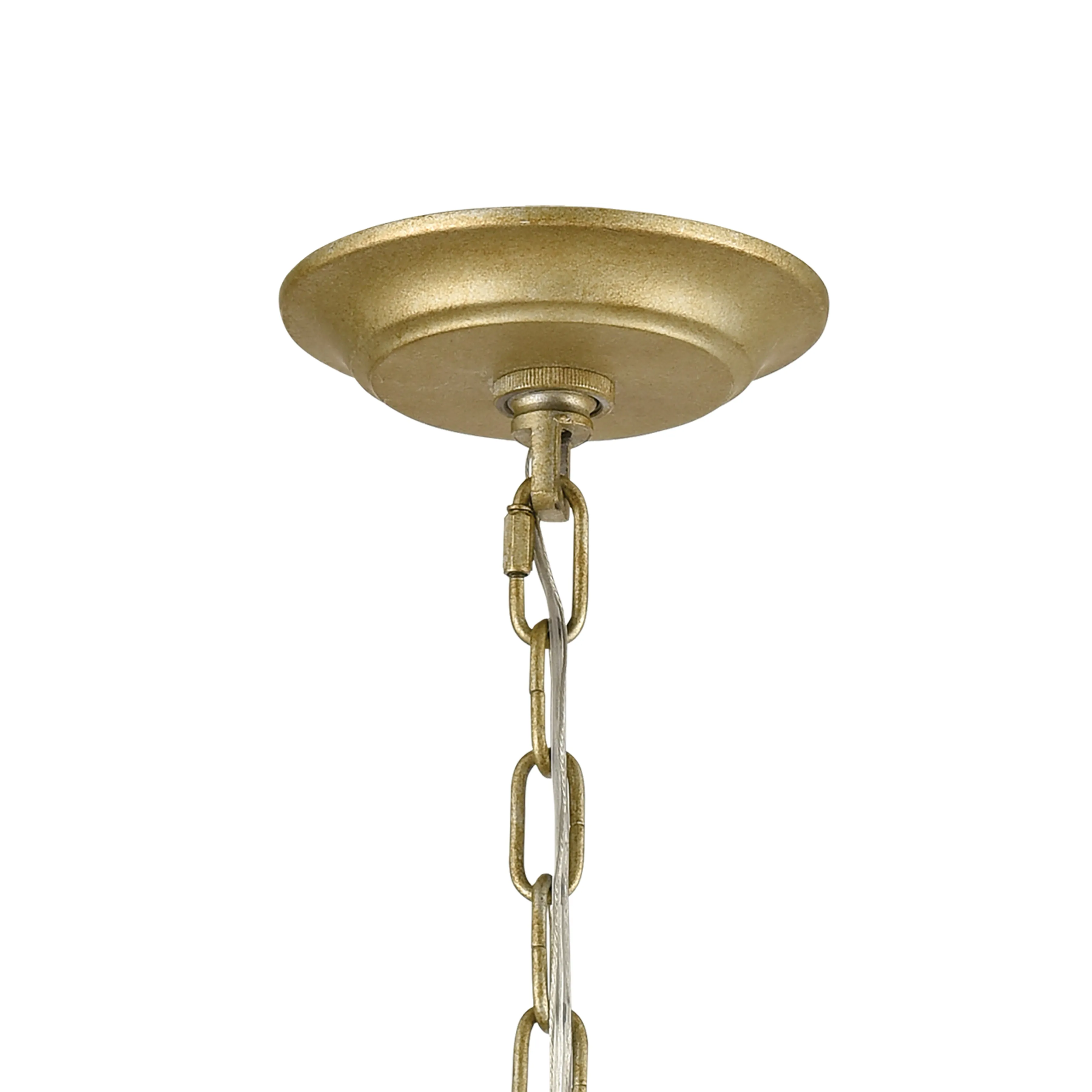 Loughton 14" 3 Light Chandelier in Golden Silver