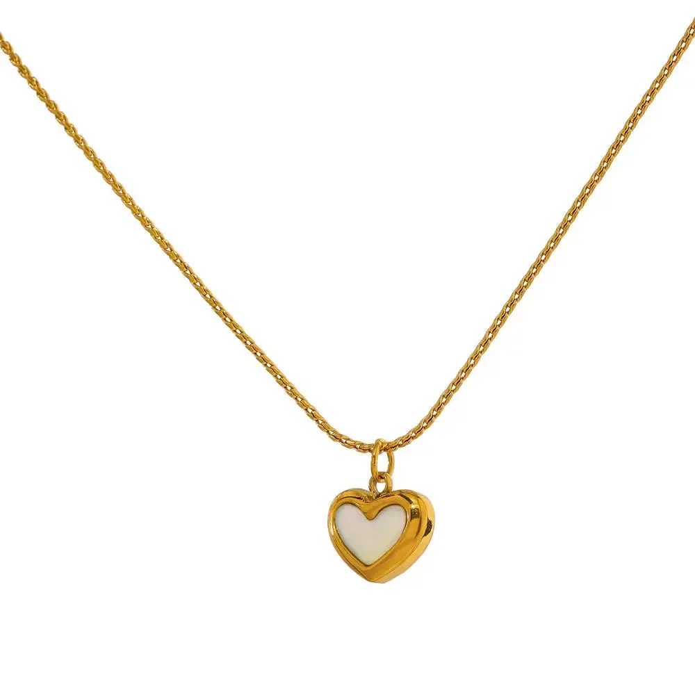 LOVCIA Shell Love Necklace For Women Light Luxury Small And Simple