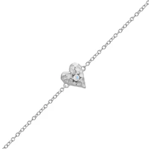 Love Heart Moonstone Bracelet