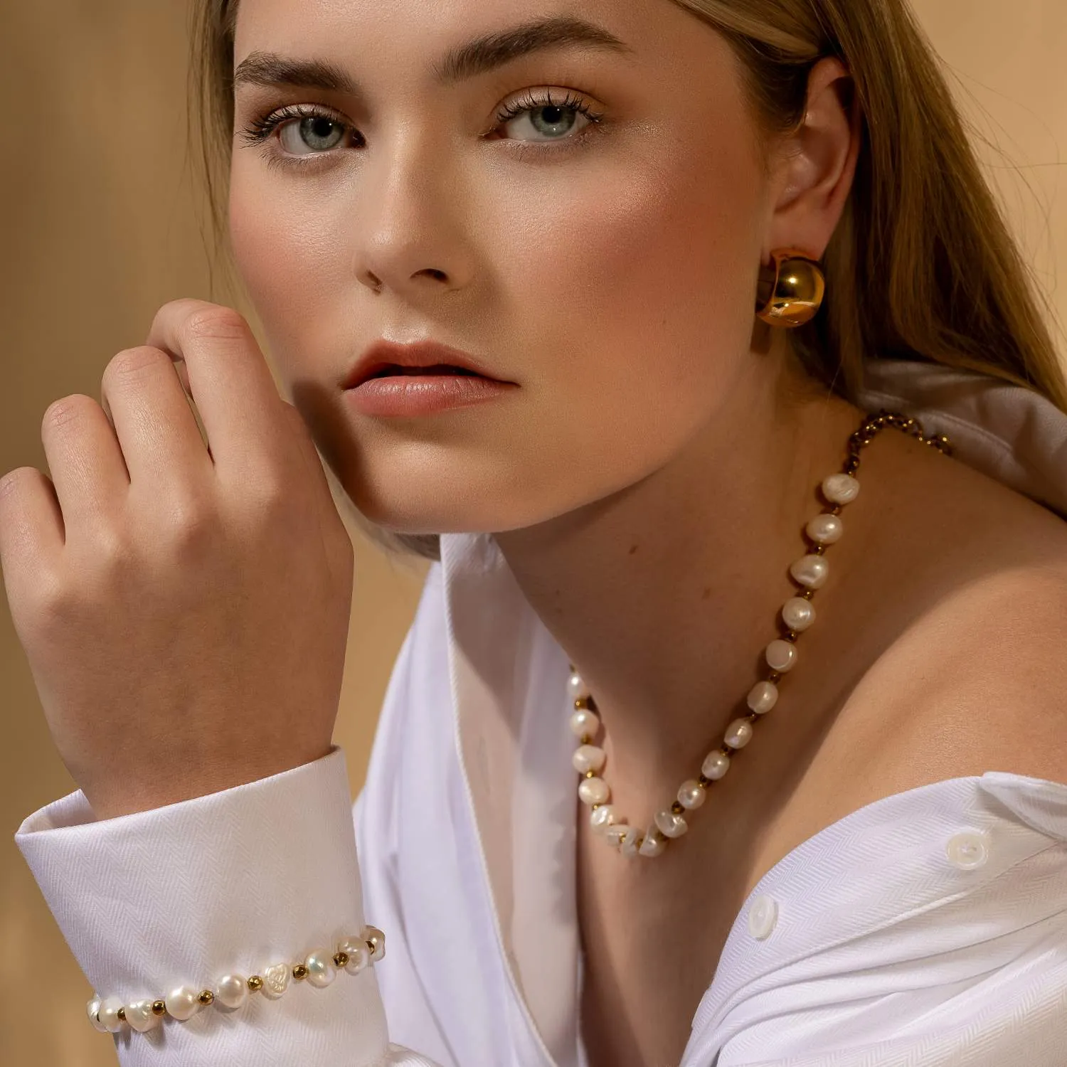 Lumina / Necklace / Pearl   Silver