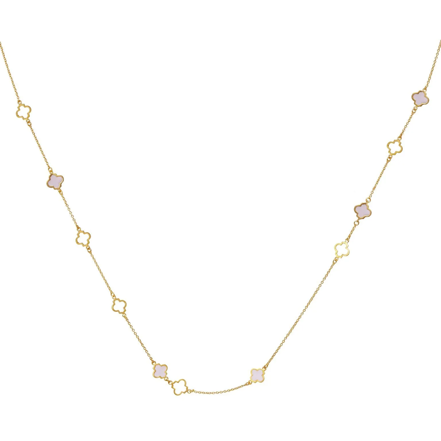 Mala Necklace Silver Navy