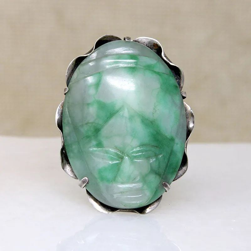 Meso-American Mask Eisenberg Original Brooch