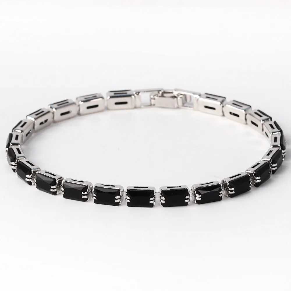 Moderate Luxury Chain Cube Geometric Zircon Electroplating Necklaces