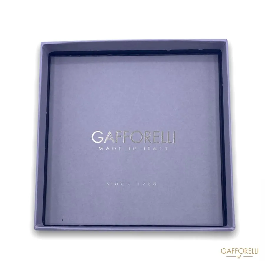 Modern Black Necklace in Polyester, Aluminum and Half Ribbon Black 01 - Gafforelli Srl