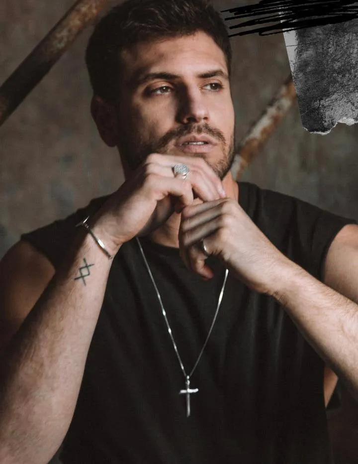 Modern cross pendant