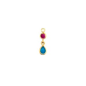 Modern Mood Bezel Round and Pear Charm