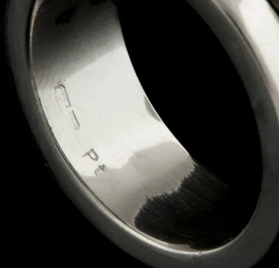 Modern Platinum & Diamond Band Ring