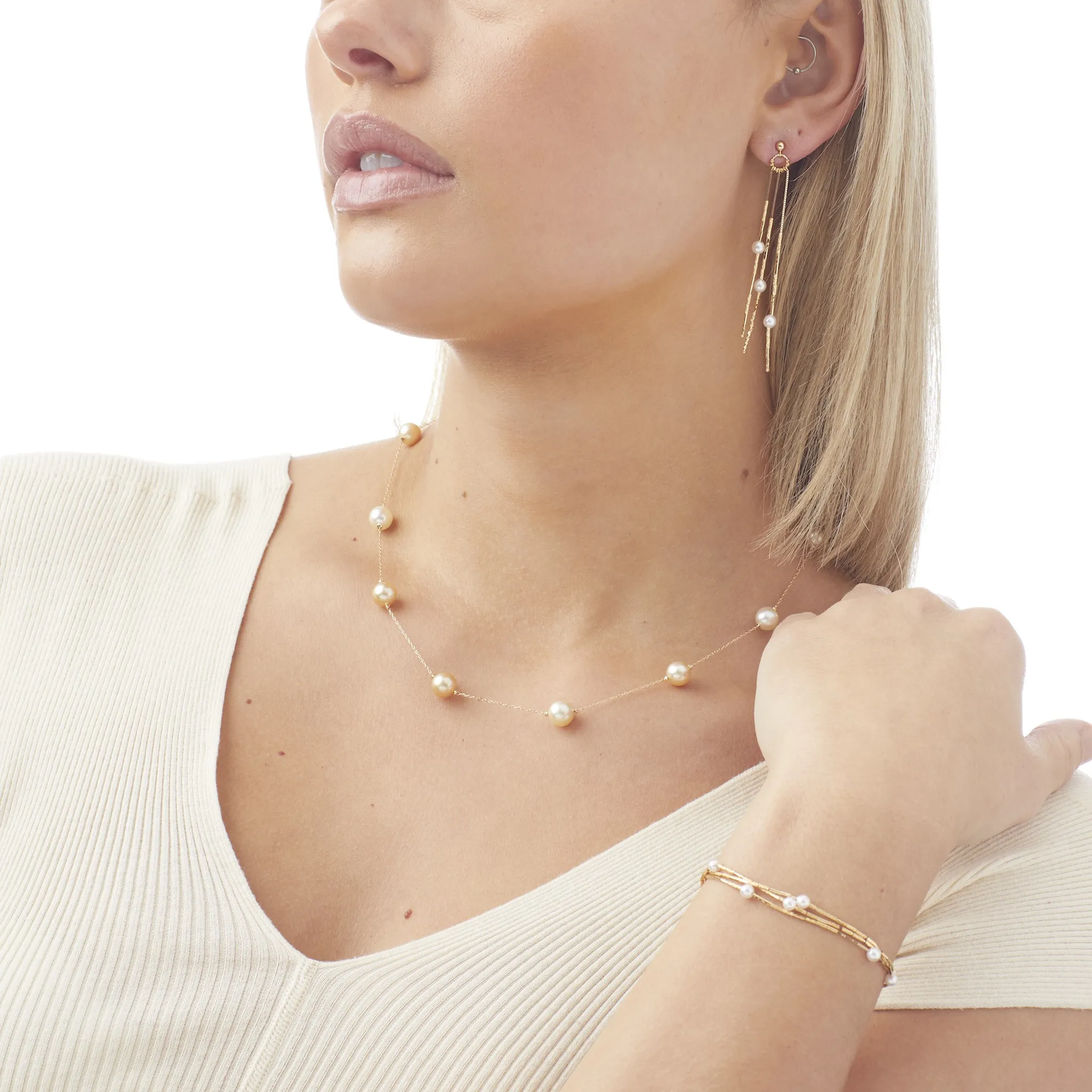Multi-Chain Akoya Bracelet