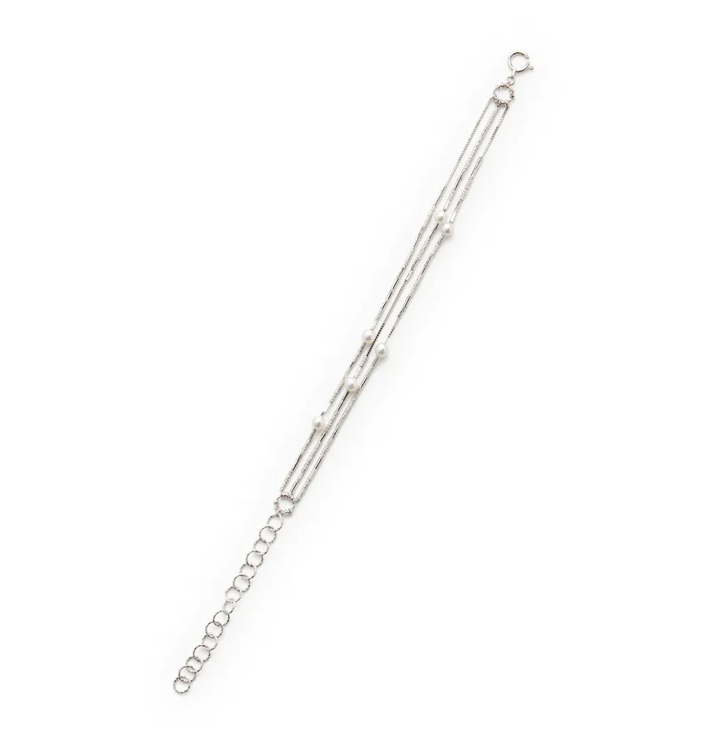 Multi-Chain Akoya Bracelet