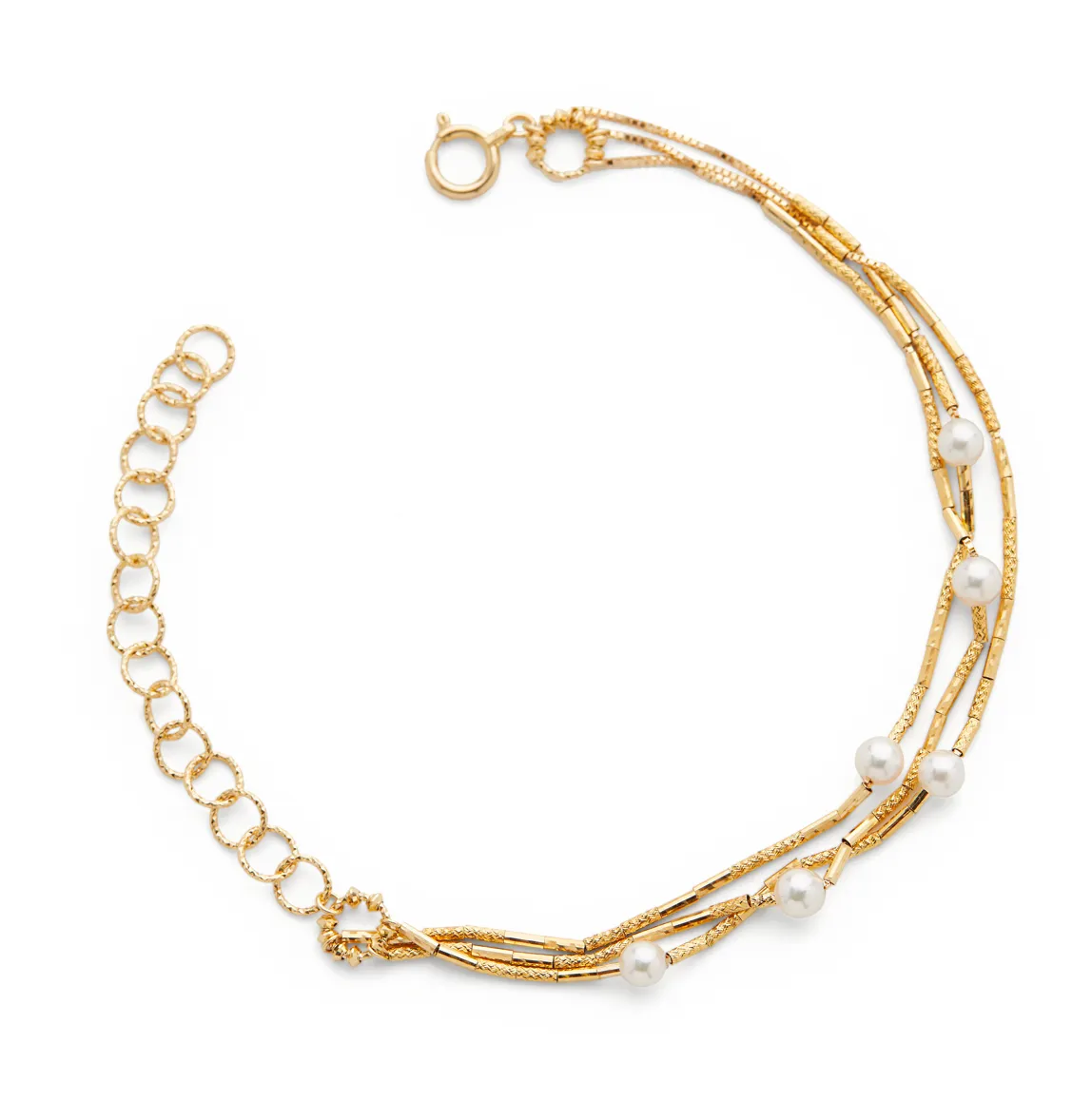 Multi-Chain Akoya Bracelet