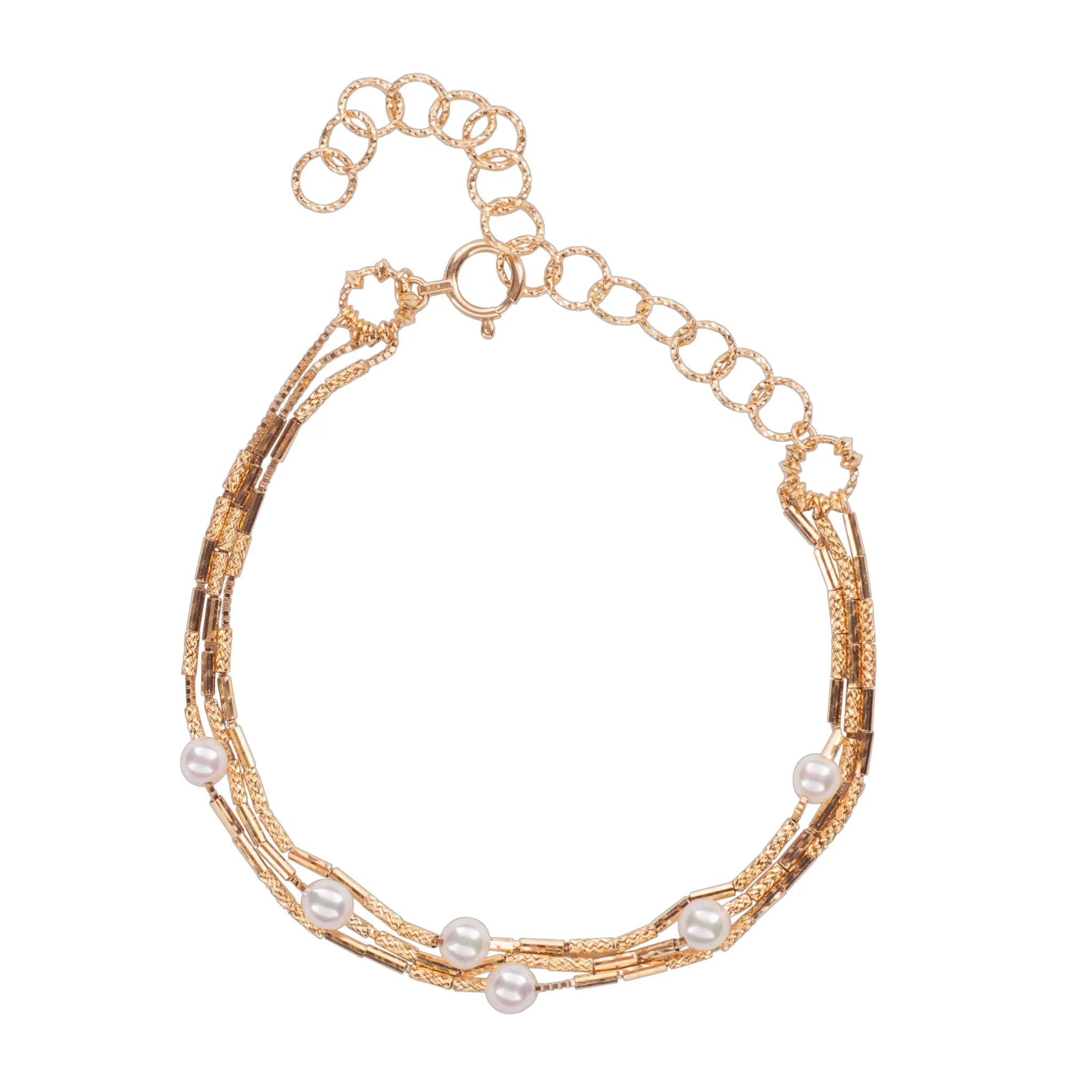 Multi-Chain Akoya Bracelet