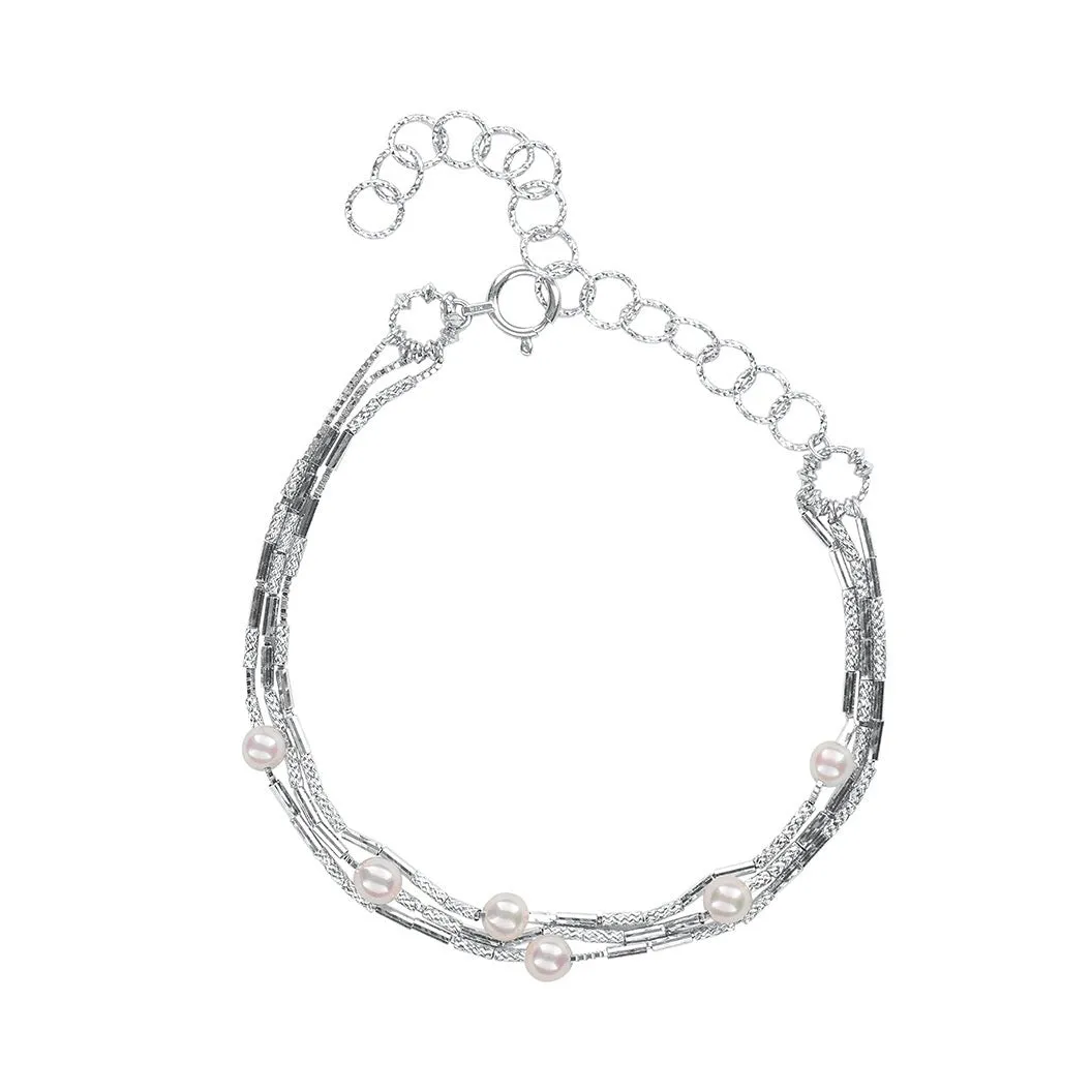 Multi-Chain Akoya Bracelet