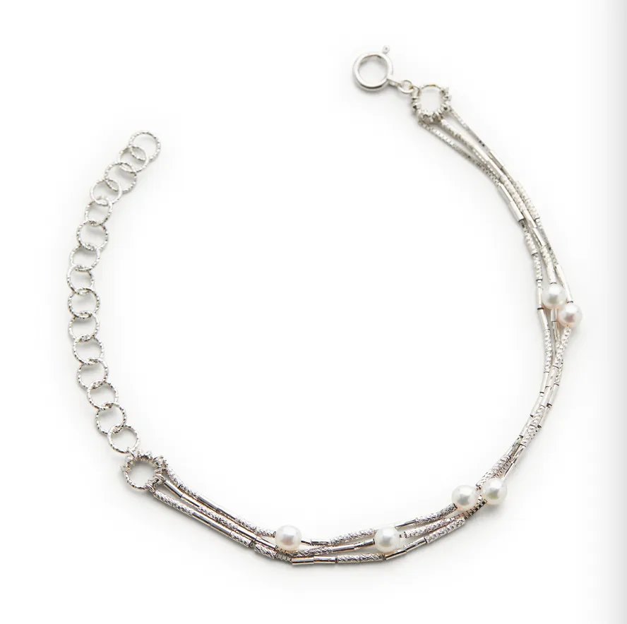 Multi-Chain Akoya Bracelet