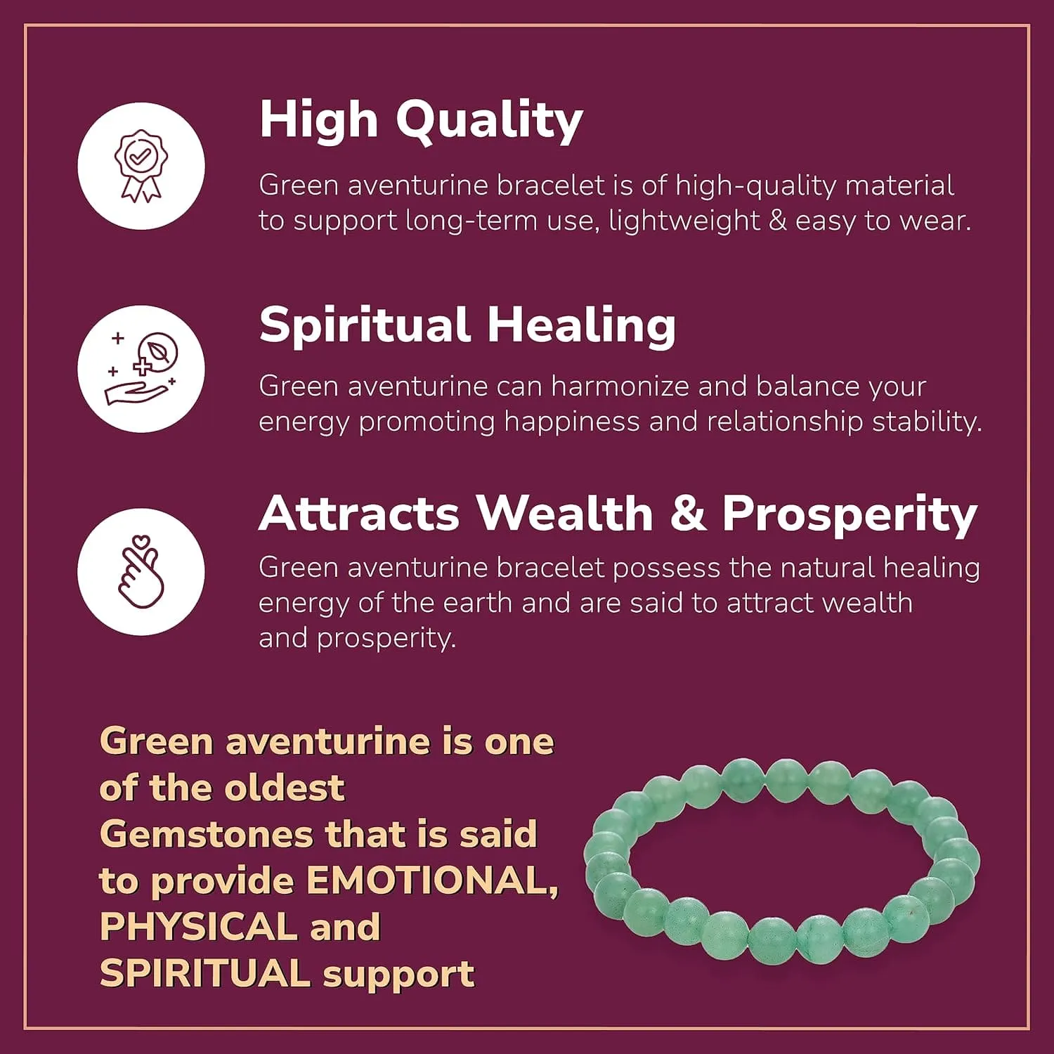 Natural Green Aventurine Bracelet