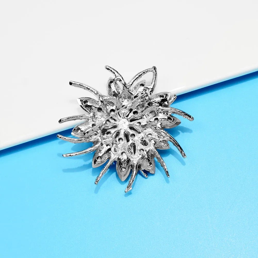 New Arrival Crystal Flower Brooches For Women
