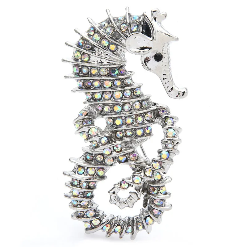 New Seahorse Brooch Pins Gift Women Brooches Classic Jewelry Accessories