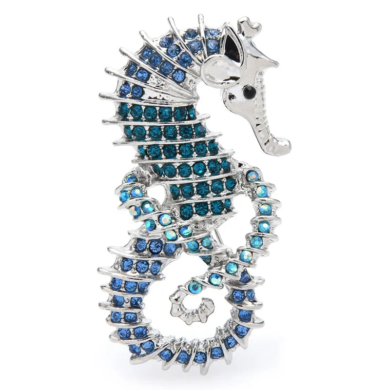 New Seahorse Brooch Pins Gift Women Brooches Classic Jewelry Accessories