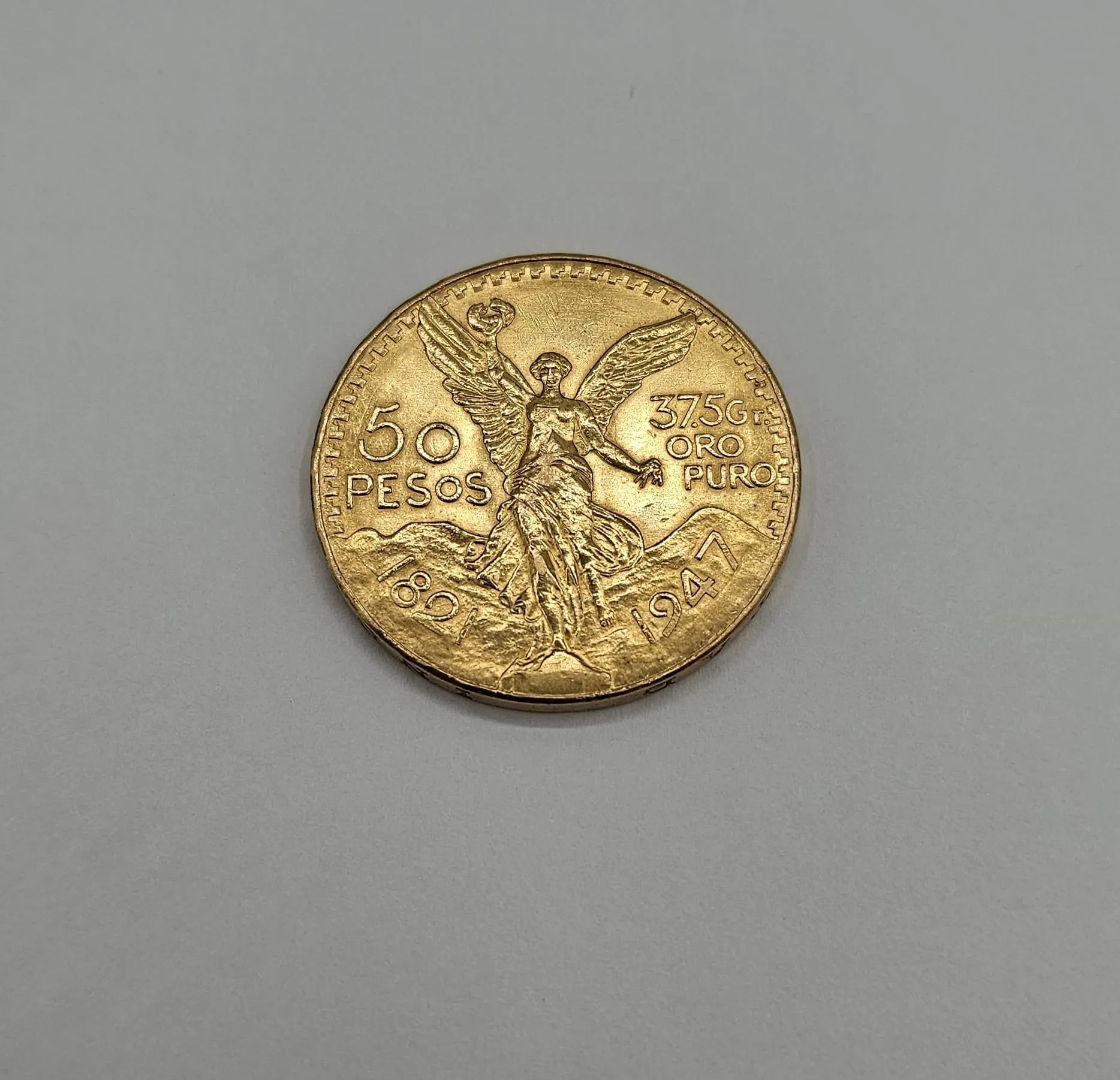 Original 50 Peso Centenario Coin!