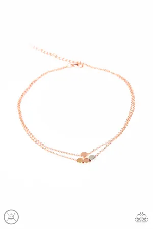 Paparazzi Mini Minimalist Copper Choker Necklace