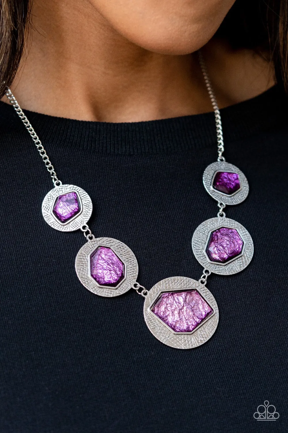 Paparazzi Raw Charisma - Purple Necklace