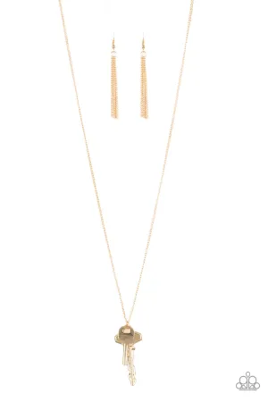 Paparazzi The Keynoter - Gold Necklace