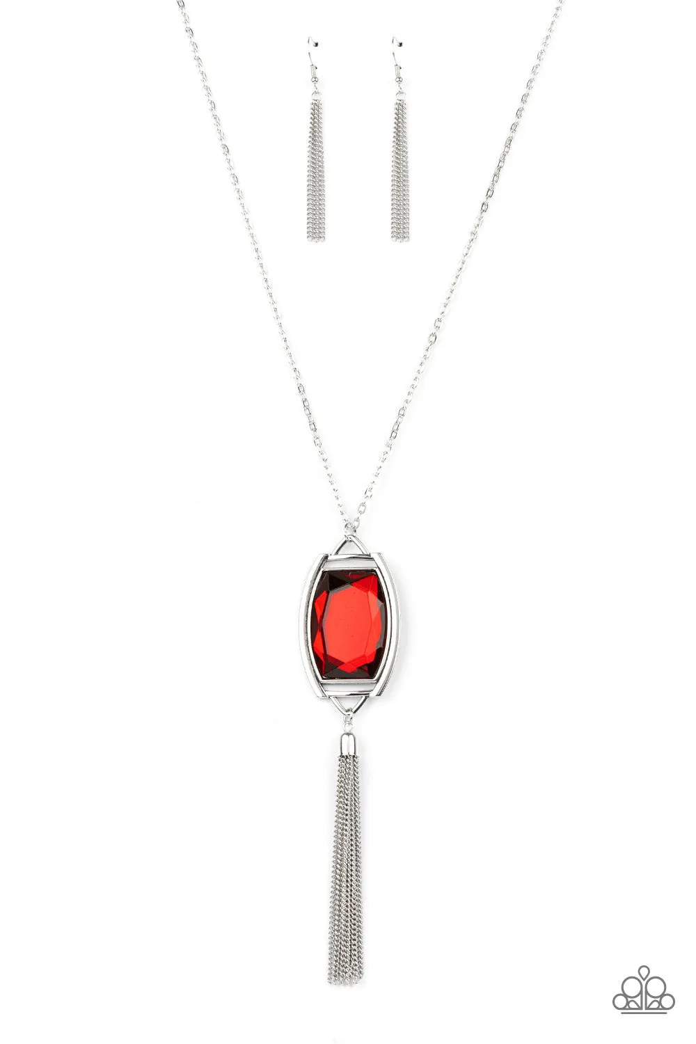 Paparazzi Timeless Talisman Red Long Necklace