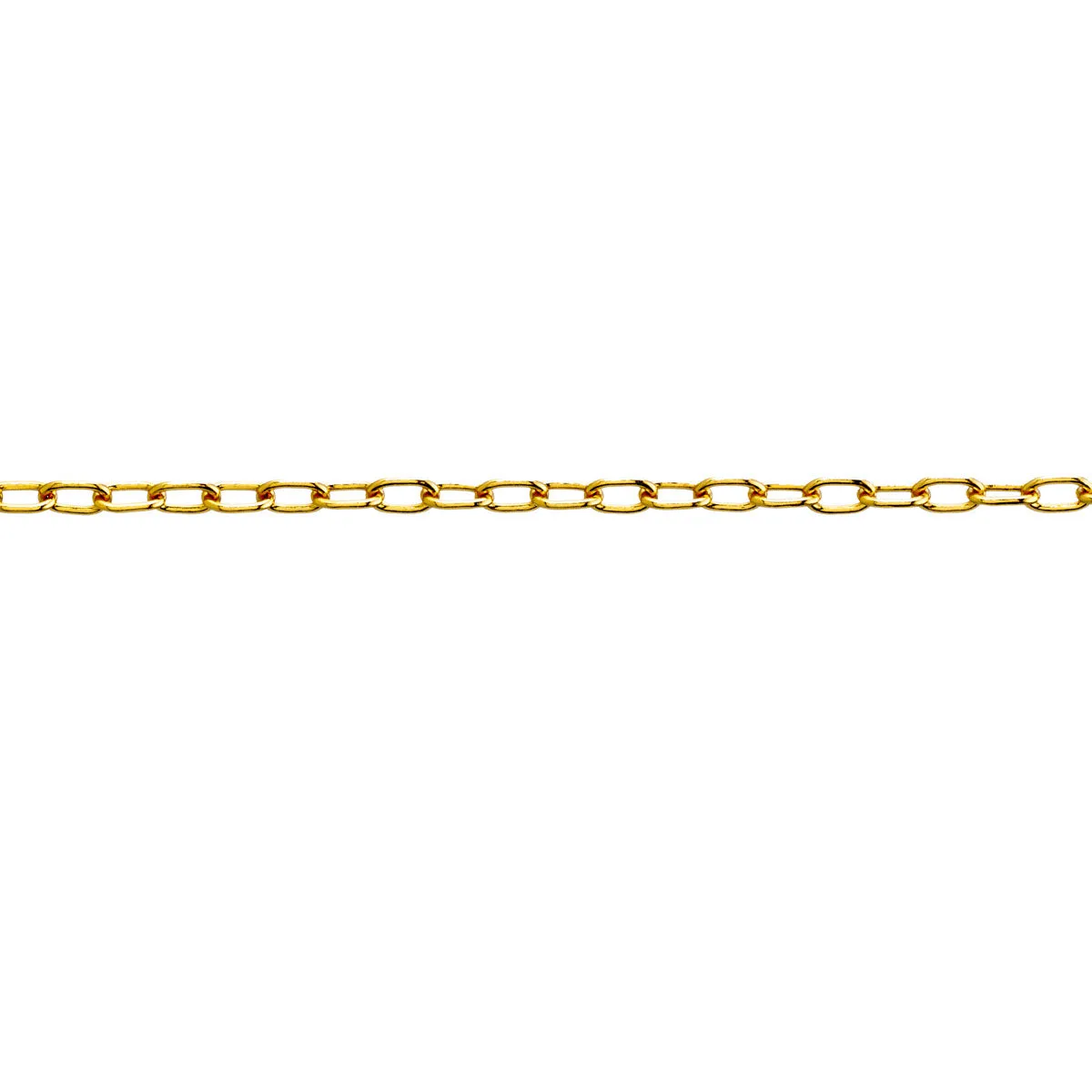 Paperclip Anklet Gold