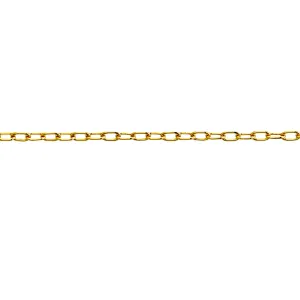 Paperclip Anklet Gold