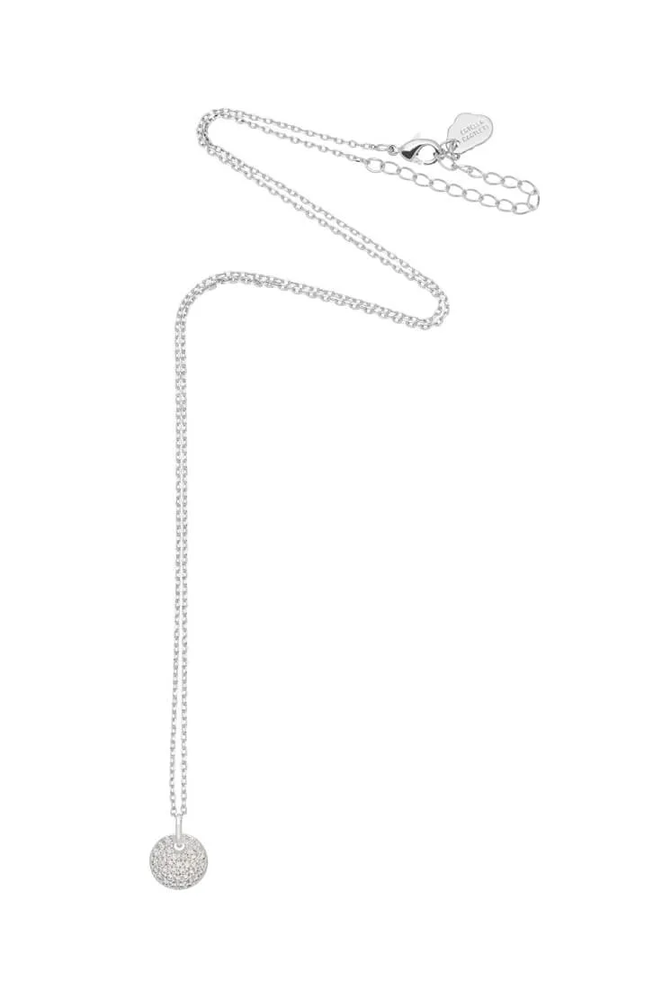 Pave Disc Necklace