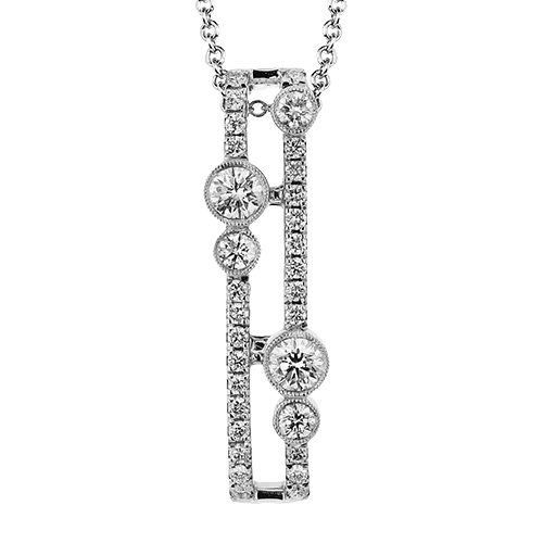 Pendant in 18k Gold with Diamonds LP4662 WHITE 18K X WHITE