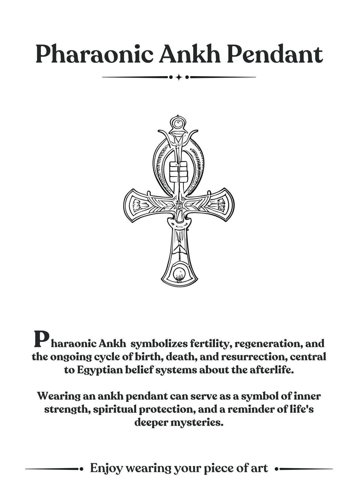 Pharaonic Ankh  Pendant