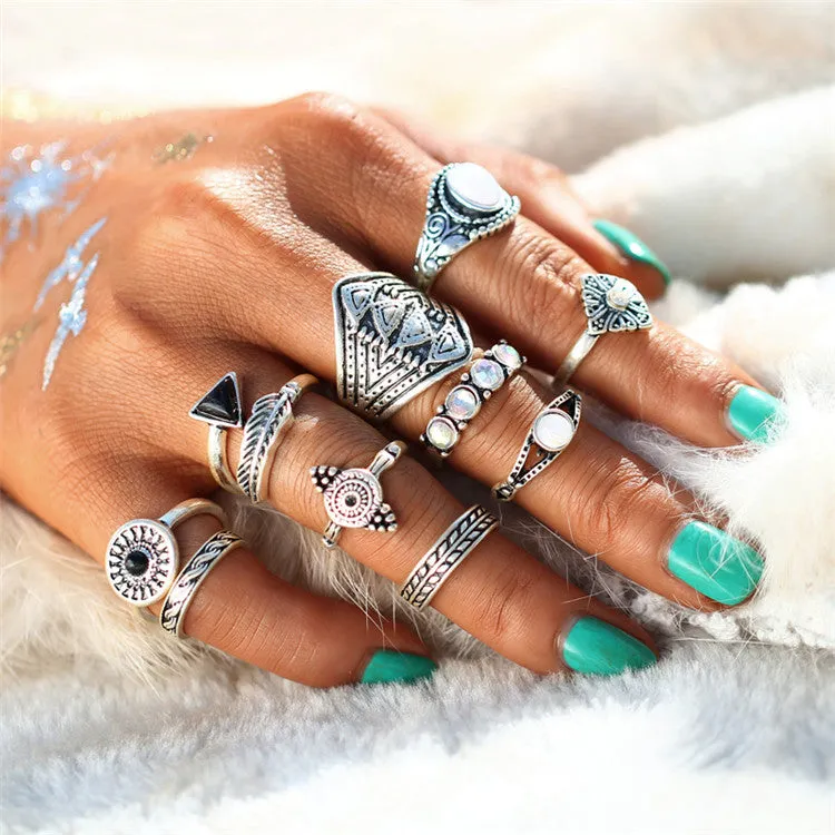 Princess of Crystals - 10 Ring Set